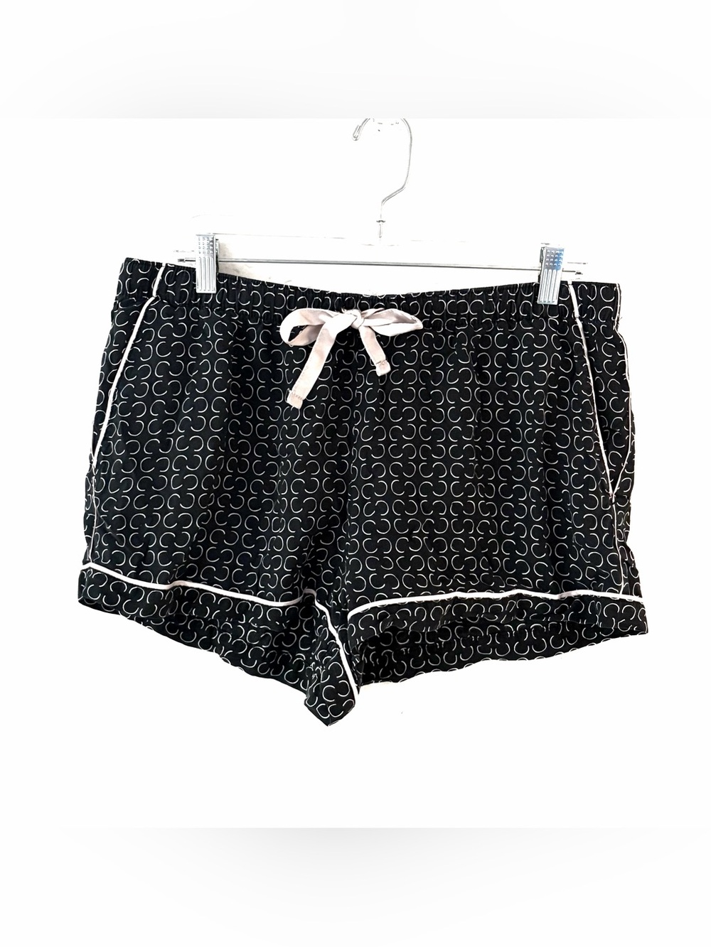 stars above Black Print Lounge Shorts